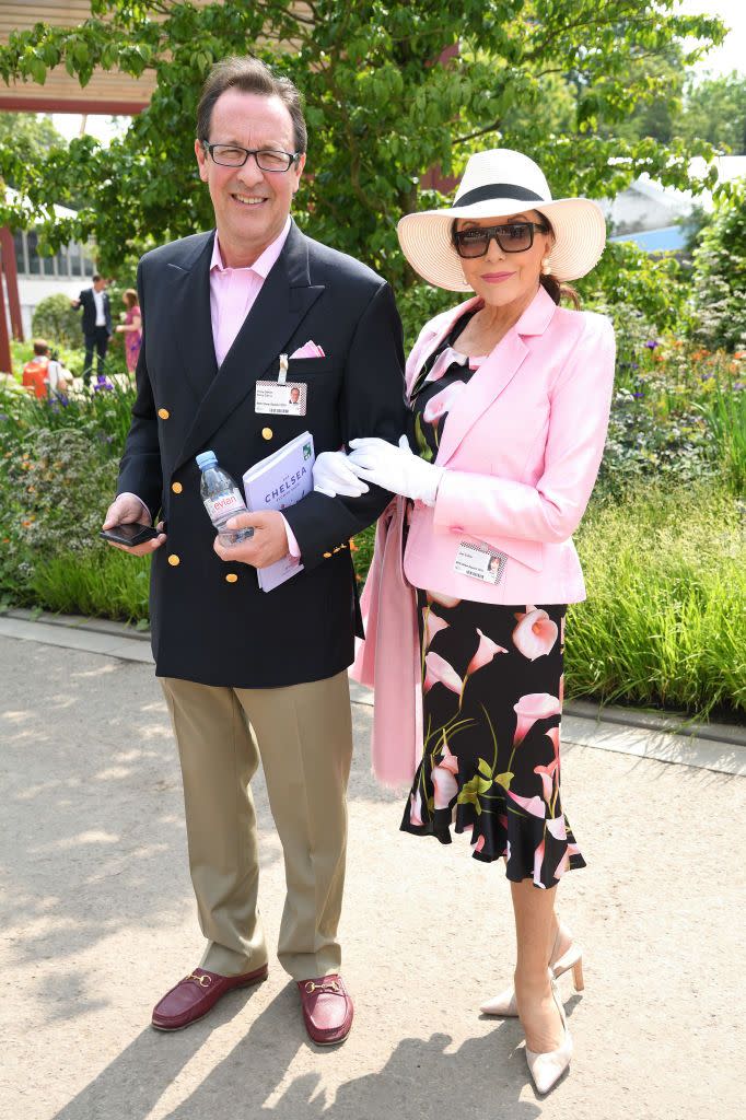 Percy Gibson and Joan Collins