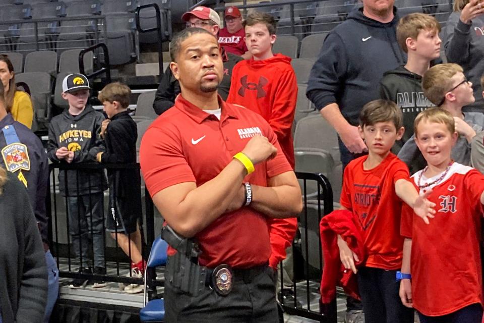 Alabama star Brandon Miller (not pictured) was accompanied by an armed security guard to the NCAA Tournament on Wednesday.