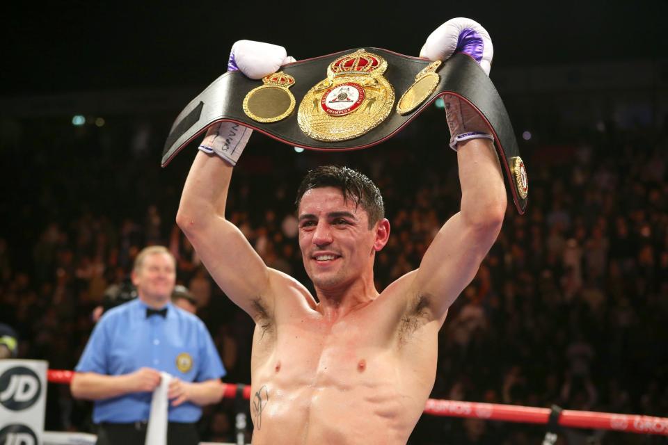 Crolla won the WBA title in 2015 after beating Darleys Perez Photo: Getty Images