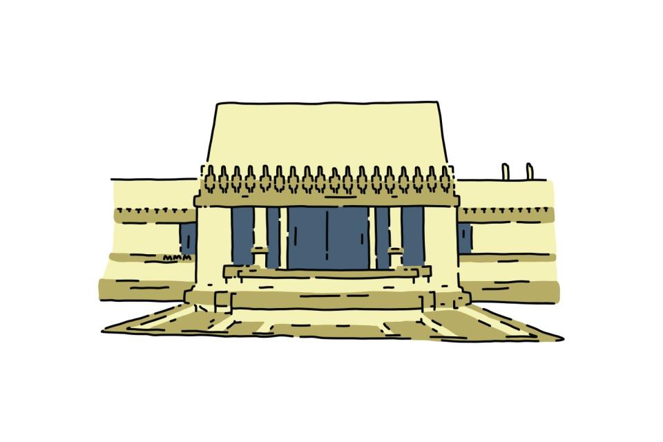 Illustration of Hollyhock House