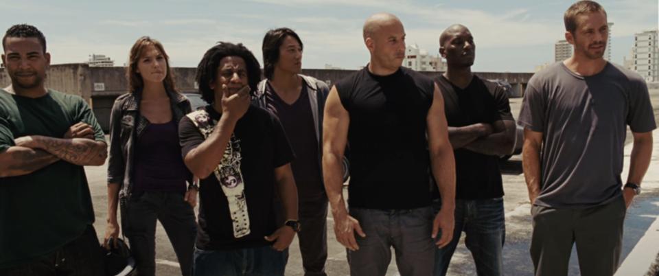 Part of Dom's crew in "Fast Five."