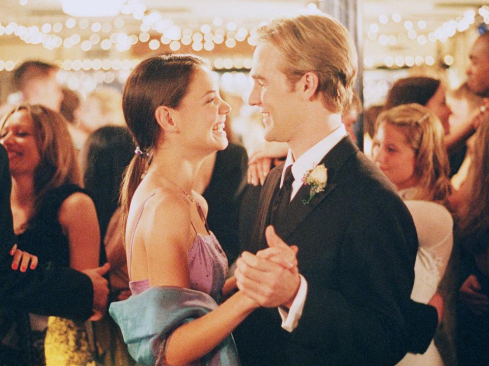 <p>Katie Holmes and James Van Der Beek (1998)</p>Rex Features