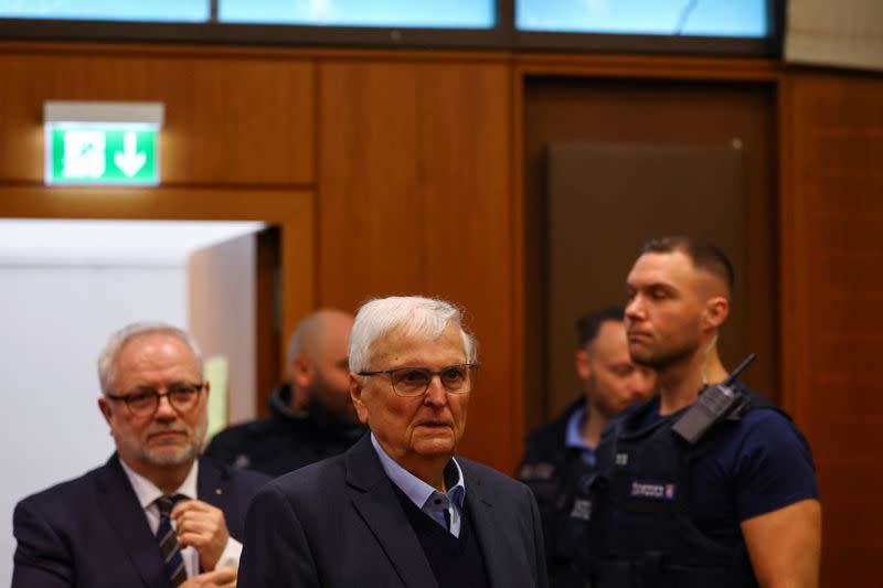 Three former German DFB soccer bosses go on trial for tax fraud in Frankfurt