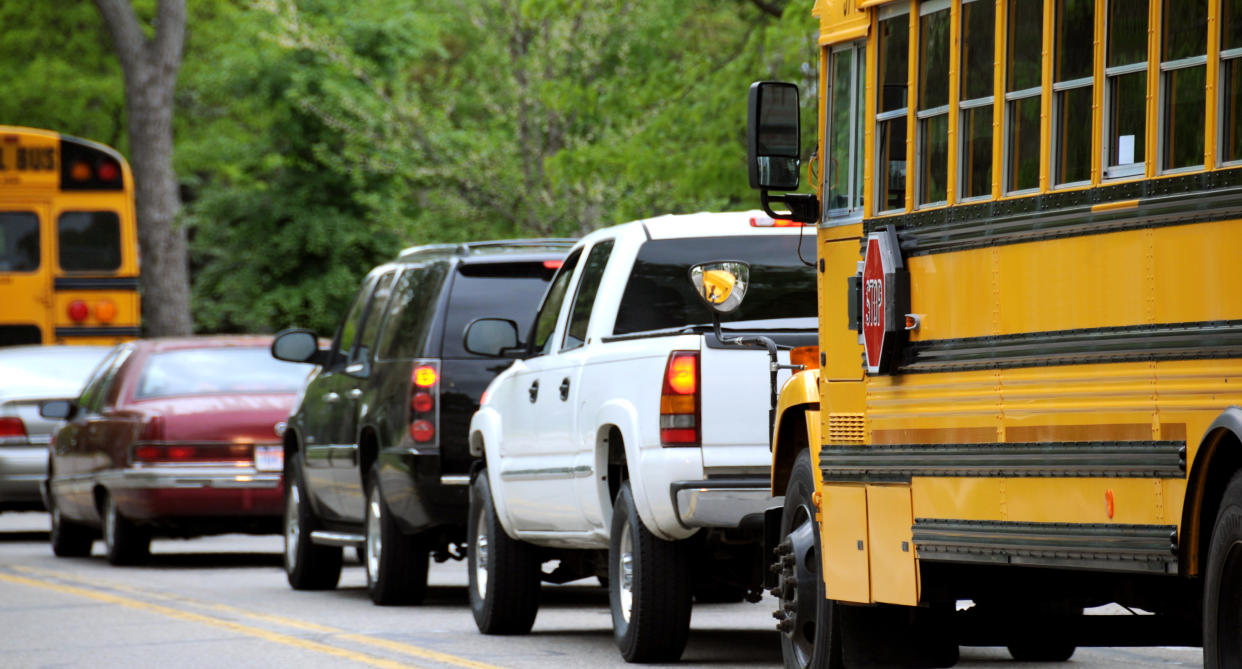 Parents are expressing their frustration with school drop-off on Facebook, and their complaints are all too common. (Photo: Getty Images)