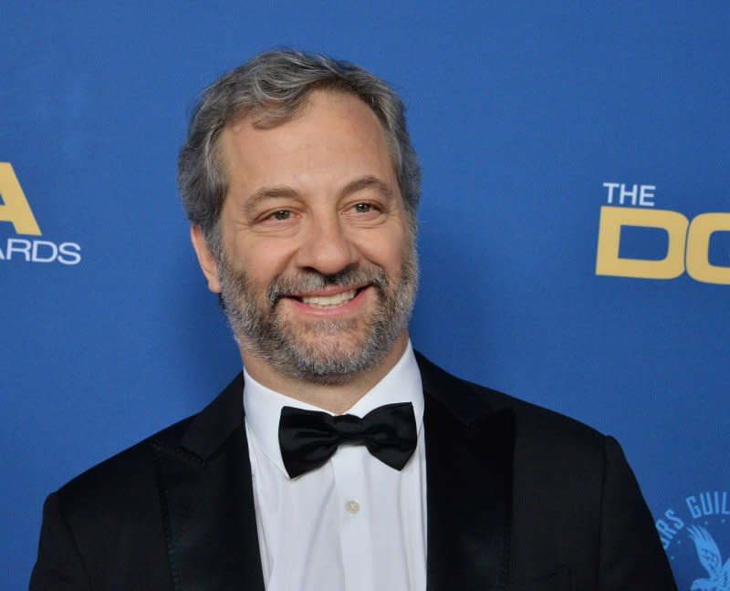 Judd Apatow attend the 72nd annual Directors Guild of America Awards at the Ritz-Carlton in downtown Los Angeles on January 25, 2020. The filmmaker turns 56 on December 6. File Photo by Jim Ruymen/UPI