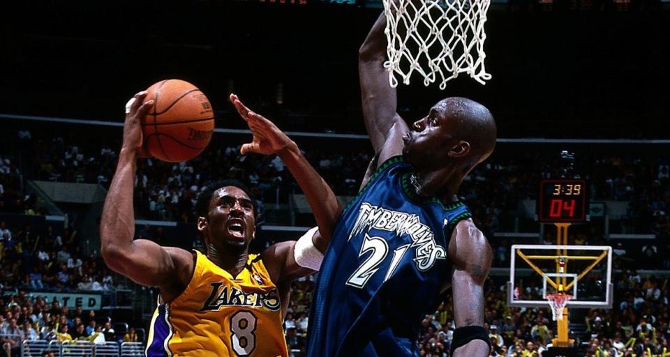 Kobe Bryant and Kevin Garnett