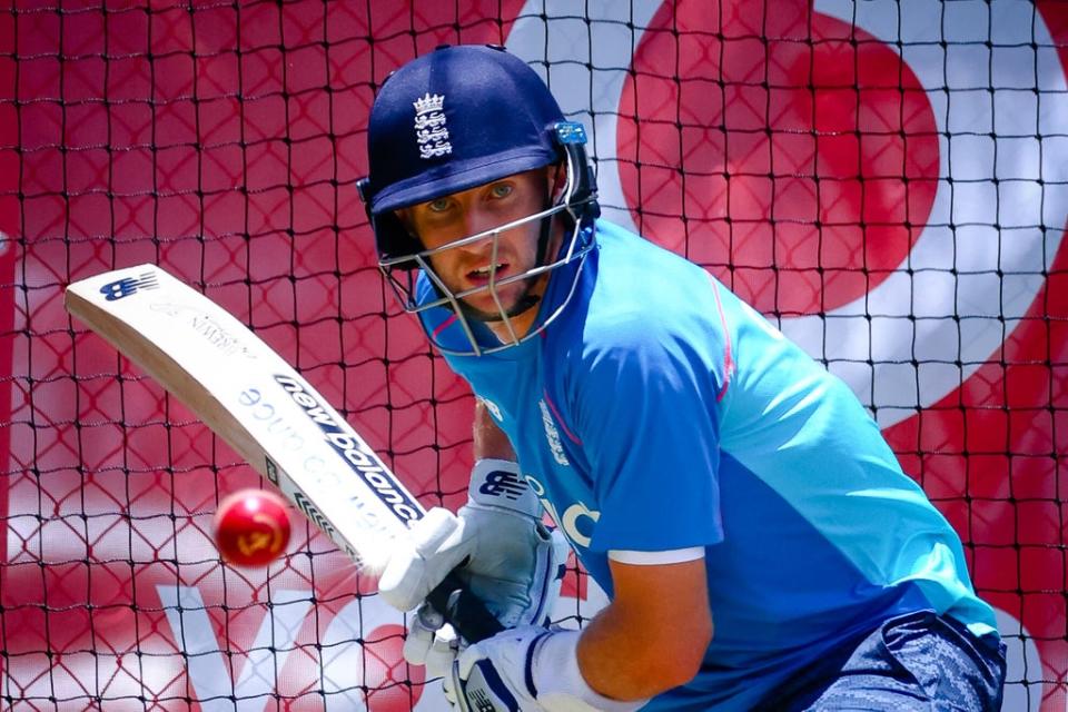 England captain Joe Root takes part in a training session at the Gabba (Getty)