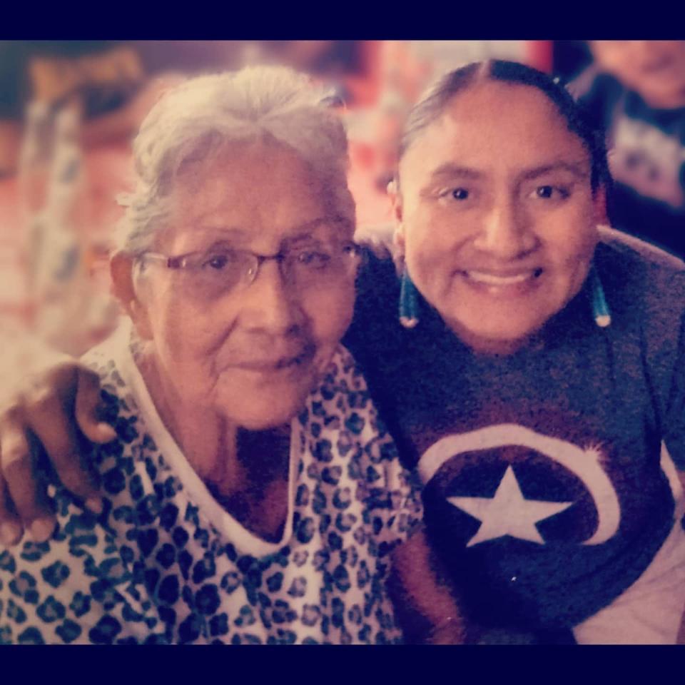 Wilhelmina Yazzie with her mother, Annie B. Yazzie.