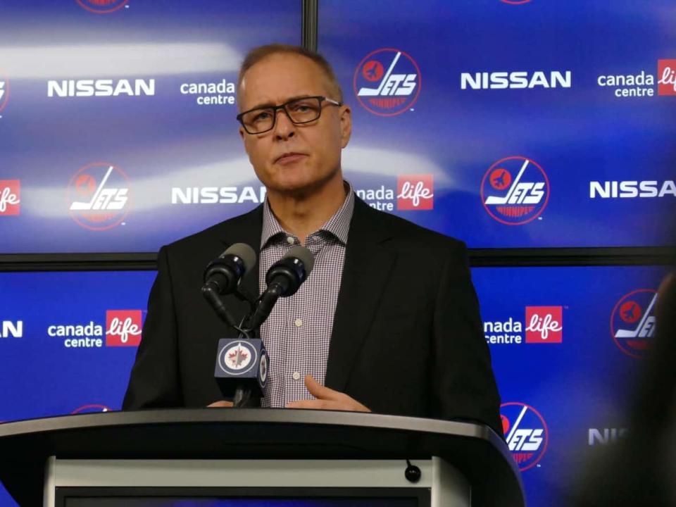 Paul Maurice has resigned as the head coach of the Winnipeg Jets, telling a news conference Friday morning that he loved the team, but it was time to move on.  (Trevor Brine/CBC - image credit)