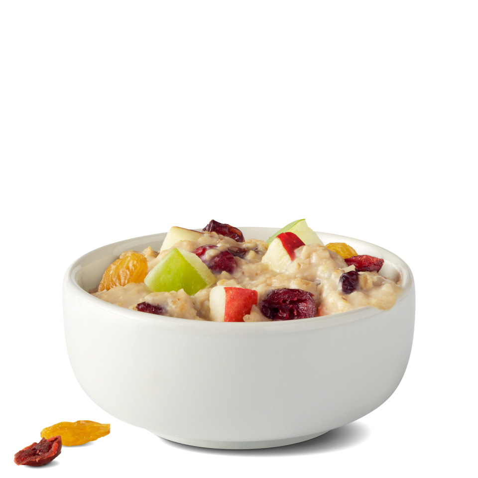 3) Fruit & Maple Oatmeal