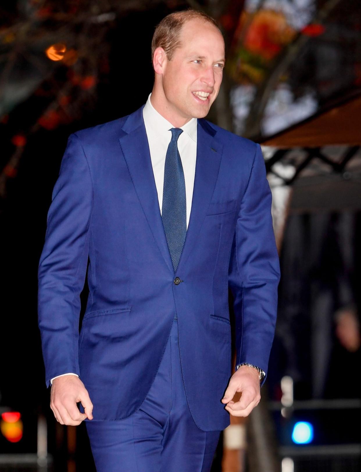 LONDON, ENGLAND - NOVEMBER 22: Prince William, Duke of Cambridge arrives at the Tusk Conservation Awards on November 22, 2021 in London, England. (Photo by Toby Melville - WPA Pool/Getty Images)