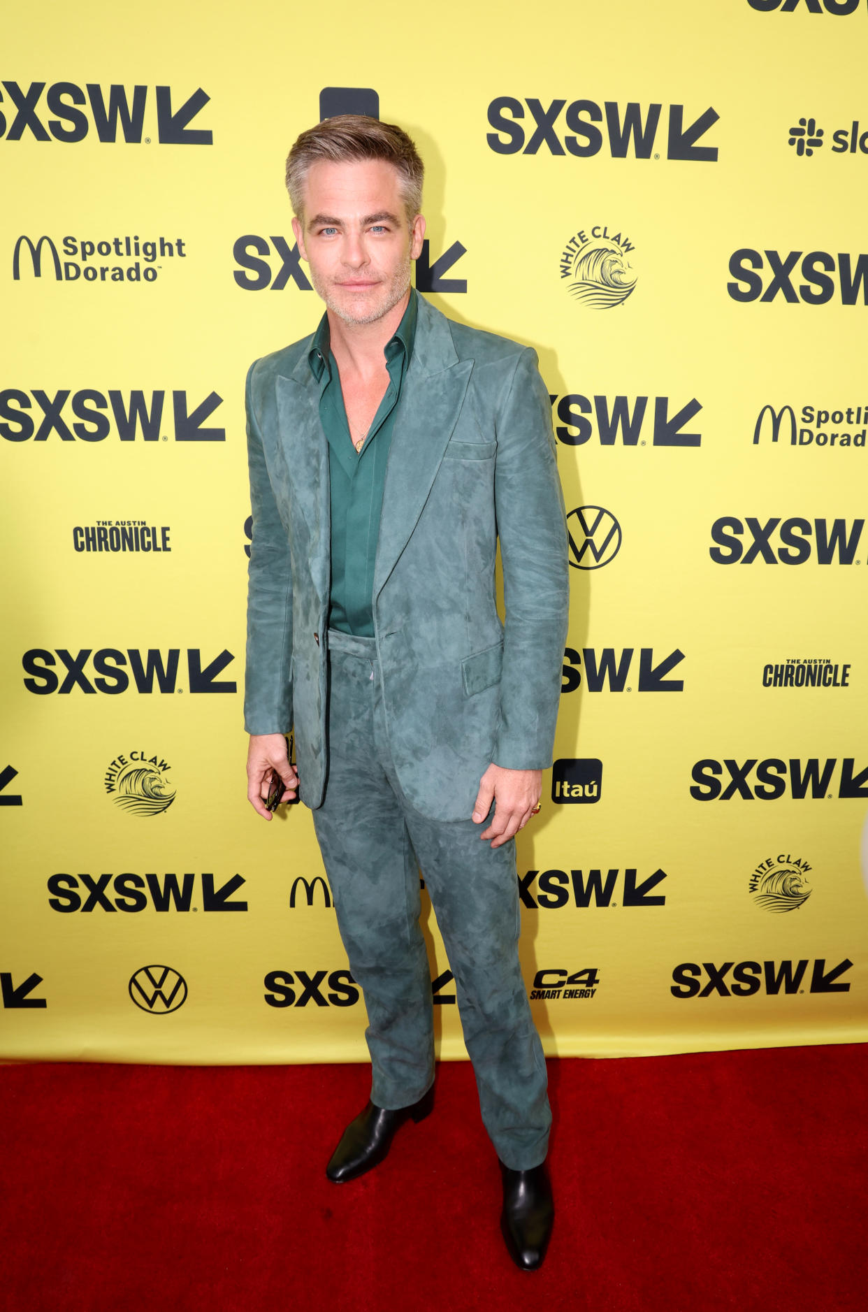 AUSTIN, TEXAS - MARCH 10: Chris Pine attends the premiere of Dungeons And Dragons at the Paramount Theatre during the 2023 SXSW Conference And Festival at the Austin Convention Center on March 10, 2023 in Austin, Texas. (Photo by Gary Miller/WireImage)