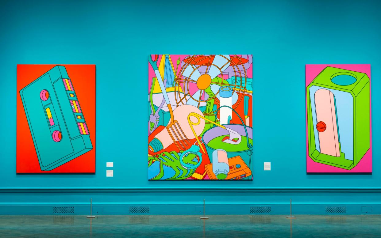 Michael Craig Martin's Pricks (centre)