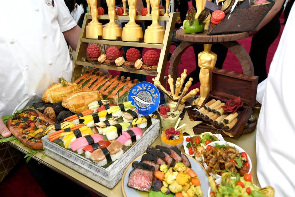 Food by Wolfgang Puck as seen during the 92nd Annual Academy Awards at Hollywood and Highland on February 9, 2020 (Getty Images)