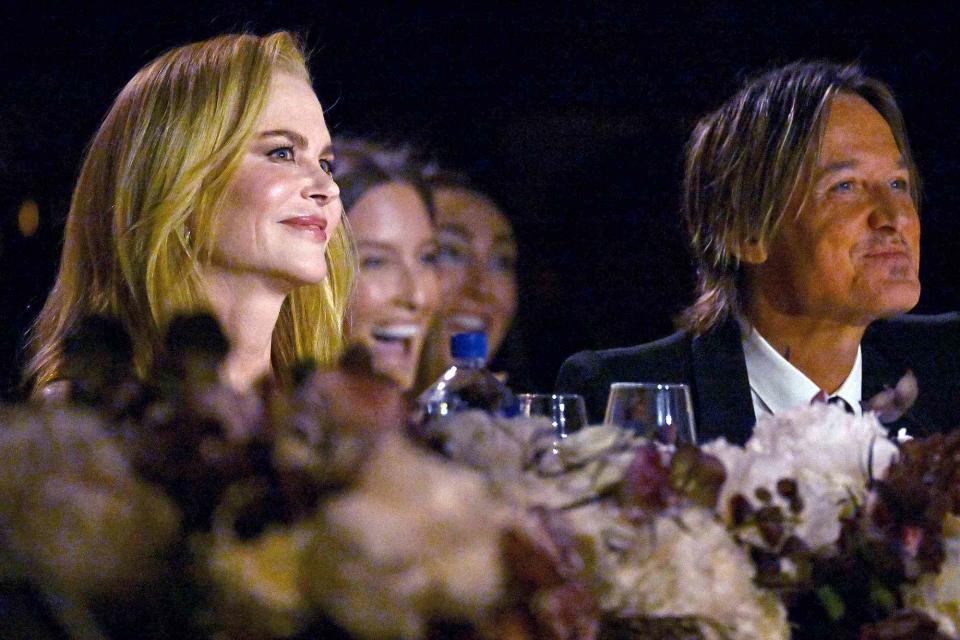 <p>Michael Kovac/Getty</p> Nicole Kidman and Keith Urban attend the 49th AFI Life Achievement Award Gala on April 27
