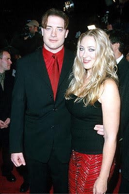 Brendan Fraser and wife Afton Smith at the Mann Village Theater premiere of 20th Century Fox's Bedazzled