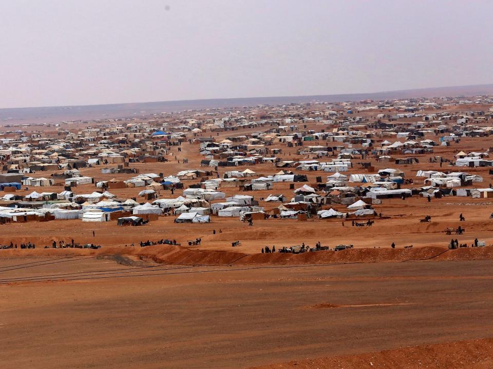 The informal Rukban camp on the Jordan-Syria border faces a harsh winter: AP