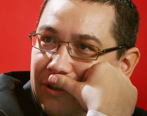 Victor Ponta, pictured in 2010, was named Romania'sas new prime minister after the collapse of the centre-right government