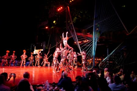 FILE PHOTO: Dancers perform at the closing ceremony of a tourism fair in Havana