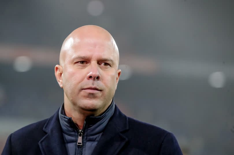 head-coach Arne Slot of Feyenoord during the Dutch Eredivisie match between Feyenoord and NEC at Stadion Feijenoord on January 25, 2023 in Rotterdam, Netherlands