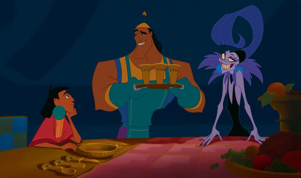 A still from the movie The Emperor's New Groove