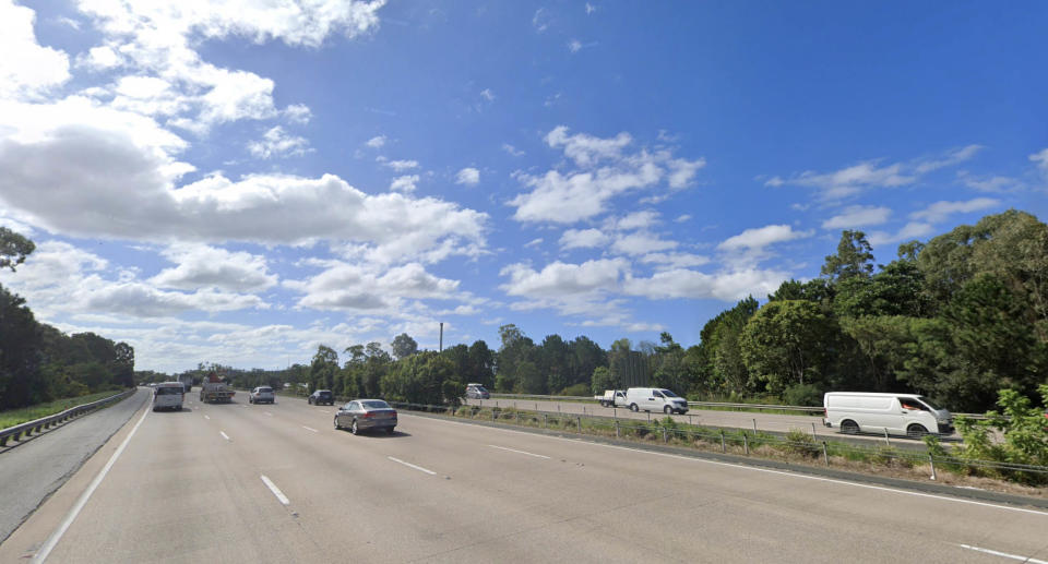 Pacific Motorway at Upper Coomera. 