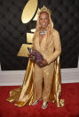 <p>Big Freedia’s look had a lot going on, but it was the fan that was the coolest. (Photo: Getty Images) </p>