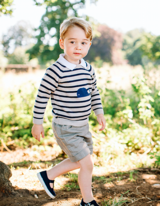 Four new photos have been released to mark Prince George’s third birthday. 