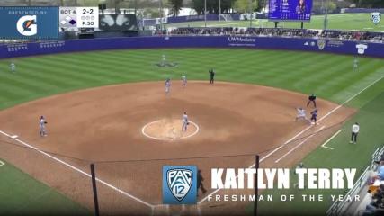 UCLA'S Kaitlyn Terry named Pac-12 Freshman of the Year, presented by Gatorade