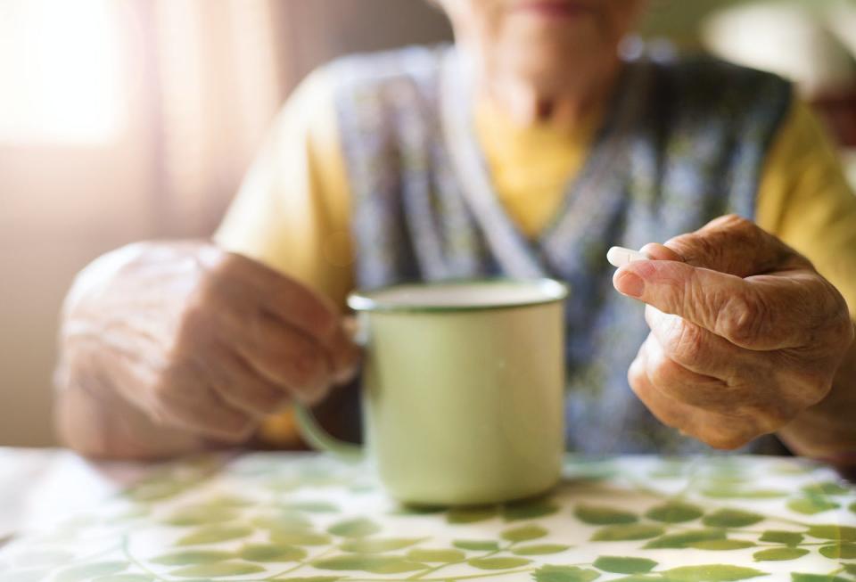   <span class="attribution"><a class="link " href="https://www.shutterstock.com/image-photo/old-woman-taking-pills-her-country-218558989" rel="nofollow noopener" target="_blank" data-ylk="slk:Shutterstock;elm:context_link;itc:0;sec:content-canvas">Shutterstock</a></span>