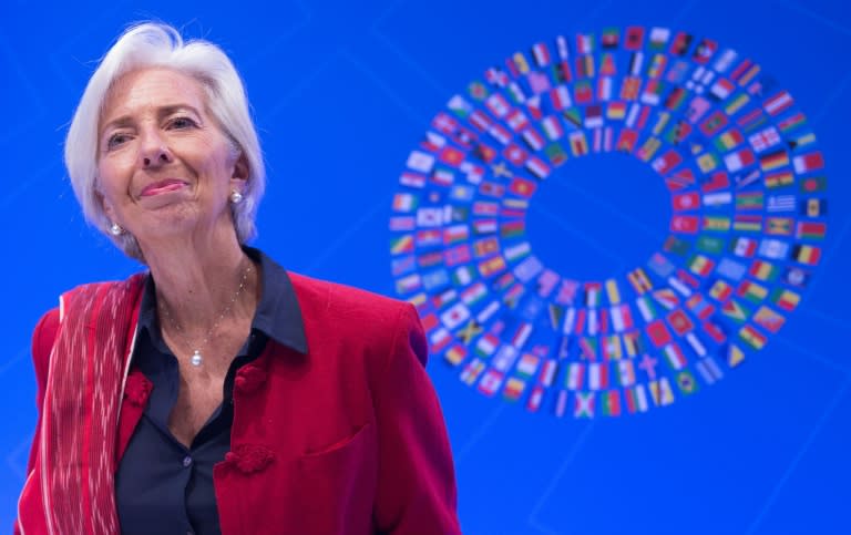 IMF Managing Director Christine Lagarde said it was important to resolve trade disputes before they impact growth