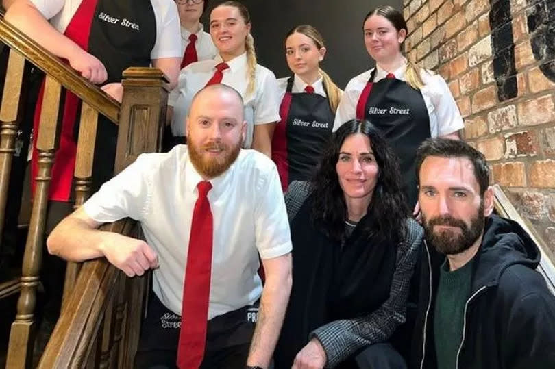 Courteney Cox and Johnny McDaid at the NI restaurant -Credit:Silver Street/Instagram