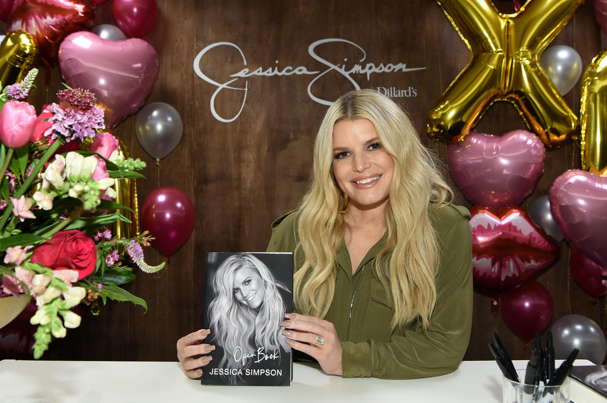 FRANKLIN, TENNESSEE - FEBRUARY 14: Jessica Simpson celebrates #1 New York Times best-selling memoir, 