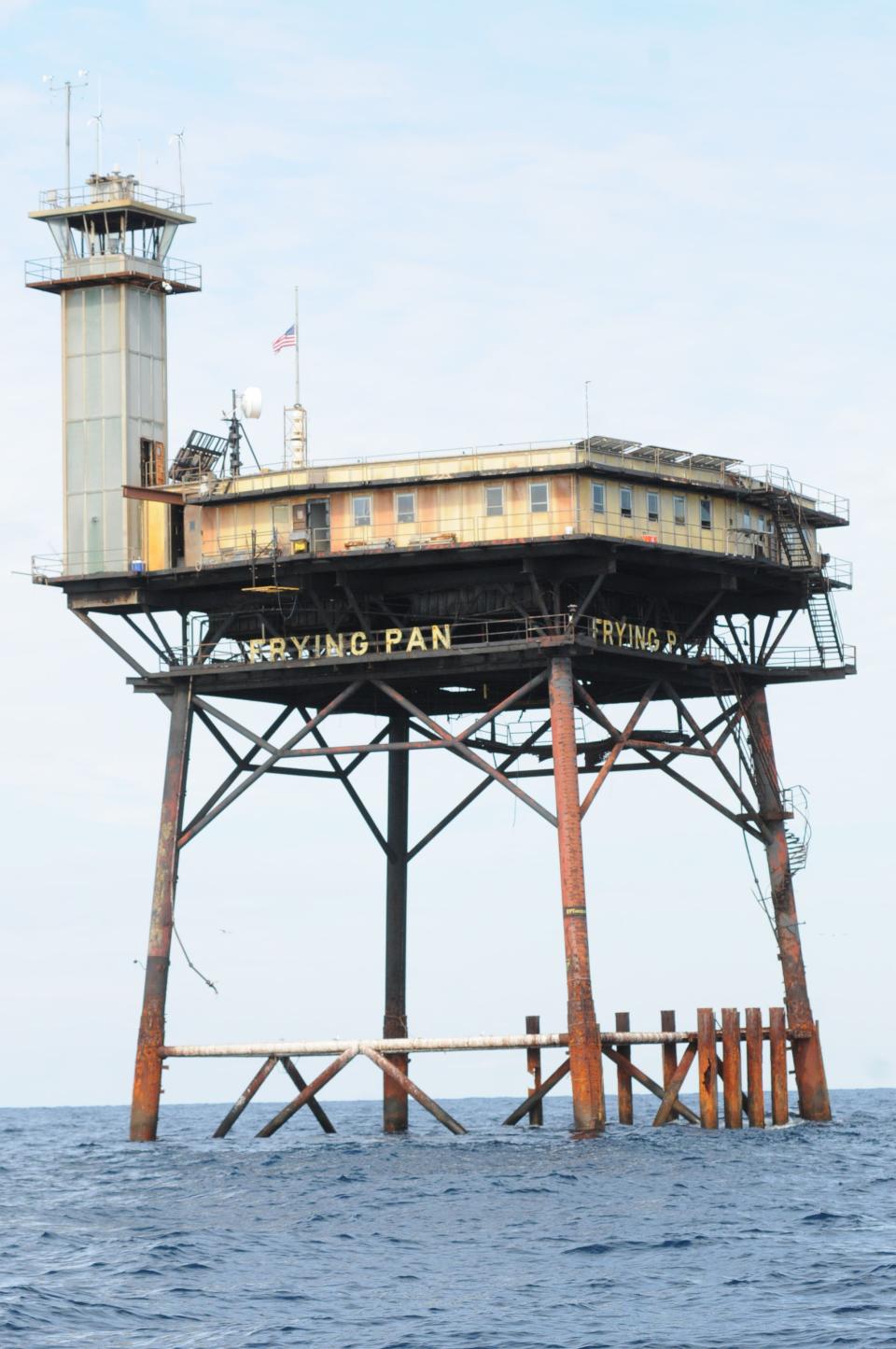 Frying Pan Tower off the North Carolina coast in this 2016 file photo.