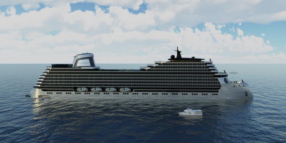 A rendering of Storylines' MV Narrative cruise ship.