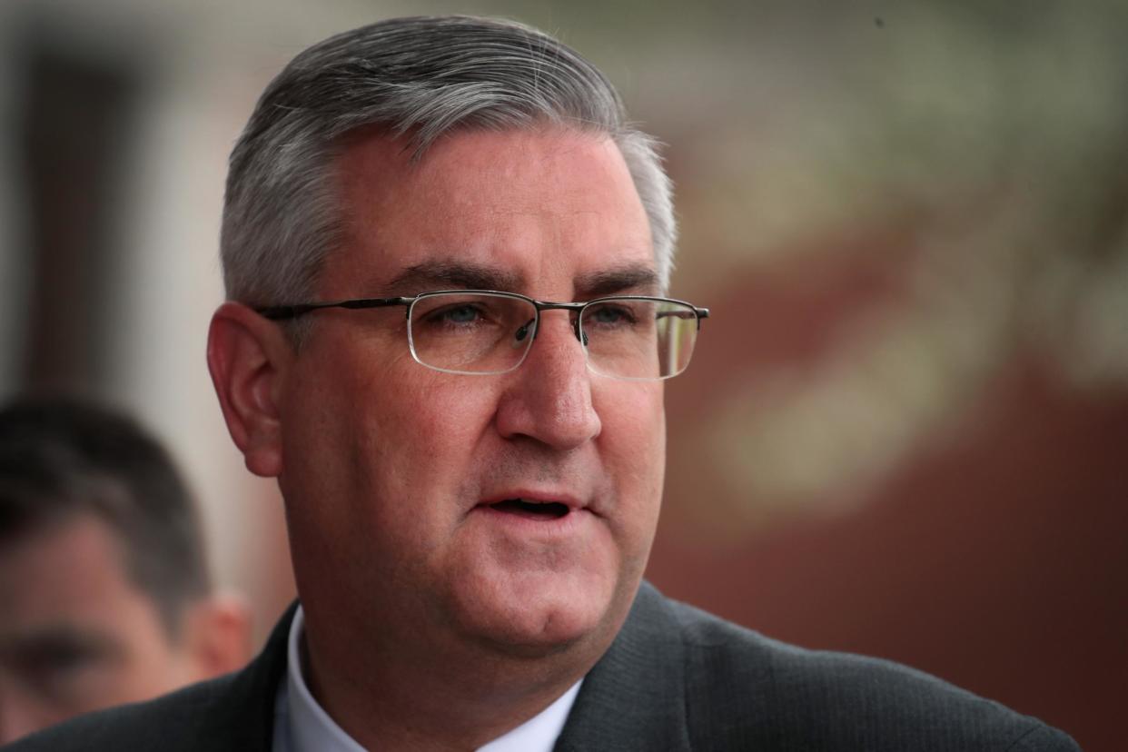 Mr Holcomb is the third governor to sign similar legislation in the United States: Getty Images
