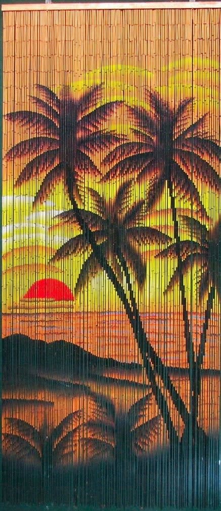 Tropical Sunset Beaded Curtain