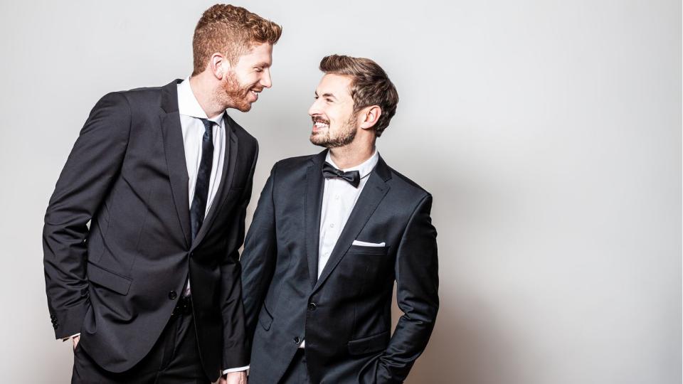 Ende 2019 lernten sich Nicolas Puschmann (rechts) und Lars Tönsfeuerborn in der ersten schwulen Dating-Show "Prince Charming" kennen und lieben. (Bild: TVNOW / PTO Media, Mirko Plengemeyer)