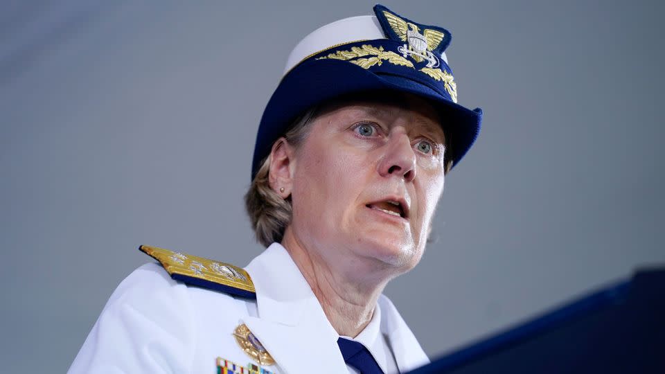 Linda Fagan became the first female commandant when she took charge of the Coast Guard in 2022.  - Evan Vucci/AP