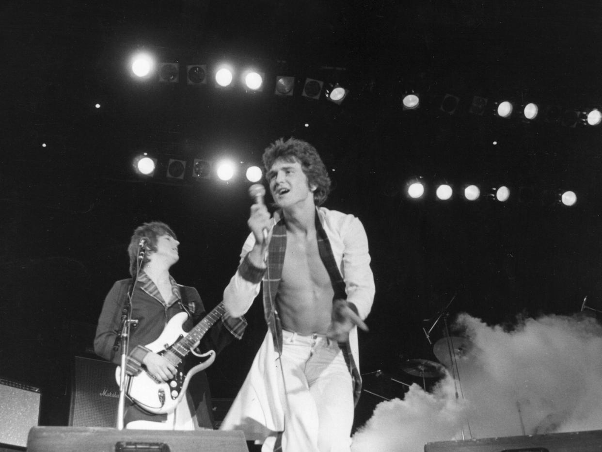 <p>The singer performing at the Budokan in Tokyo in 1976</p> (Getty)