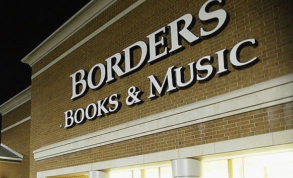 The Borders Books & Music storefront