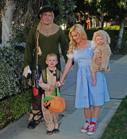 <p>Heidi Montag /Instagram</p> Heidi Montag and family trick-or-treating on Halloween 2023