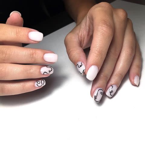 <p>Put your nail art skills to the test with an intricate design that won't show your mess ups.</p><p><a href="https://www.instagram.com/p/BpHG5O4n8Zq/" rel="nofollow noopener" target="_blank" data-ylk="slk:See the original post on Instagram;elm:context_link;itc:0;sec:content-canvas" class="link ">See the original post on Instagram</a></p>