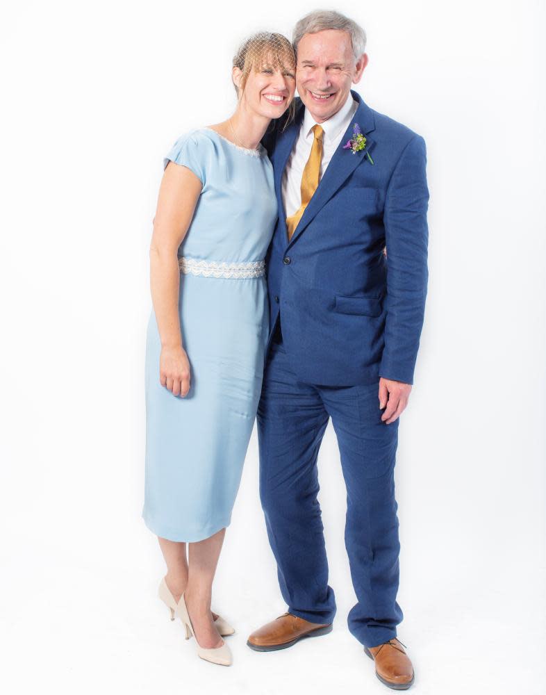 Rachel Williams with her father, Oliver, on her wedding day, June 2014