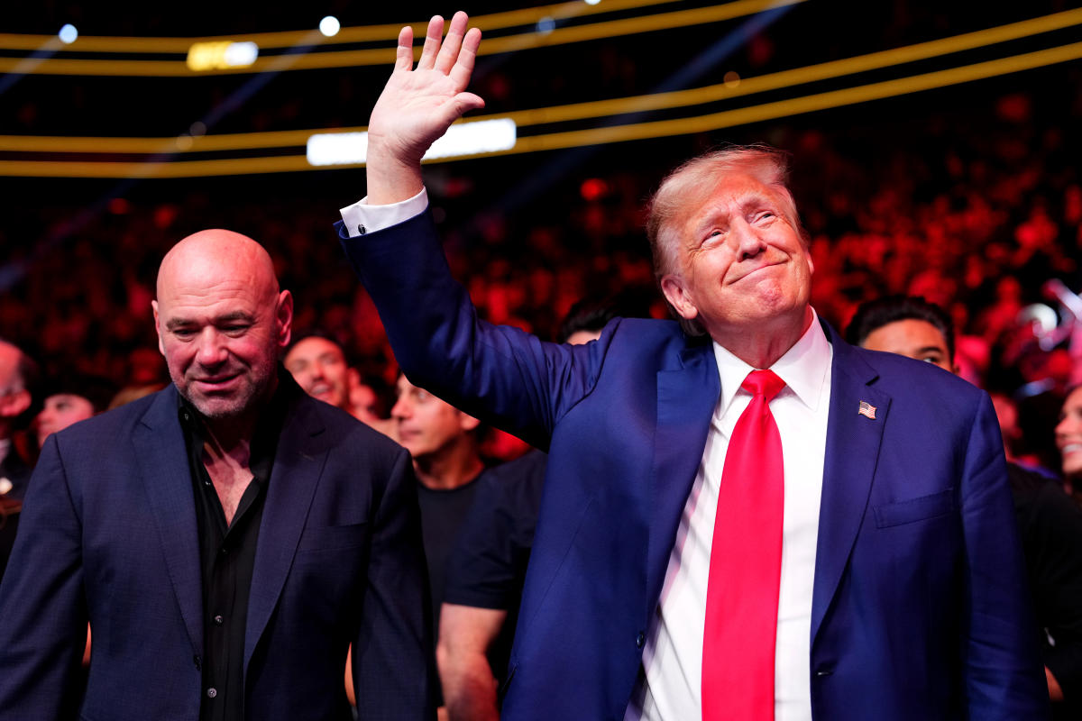 Dana White, UFC fighters rally around longtime fan Donald Trump after shooting - Yahoo Sports