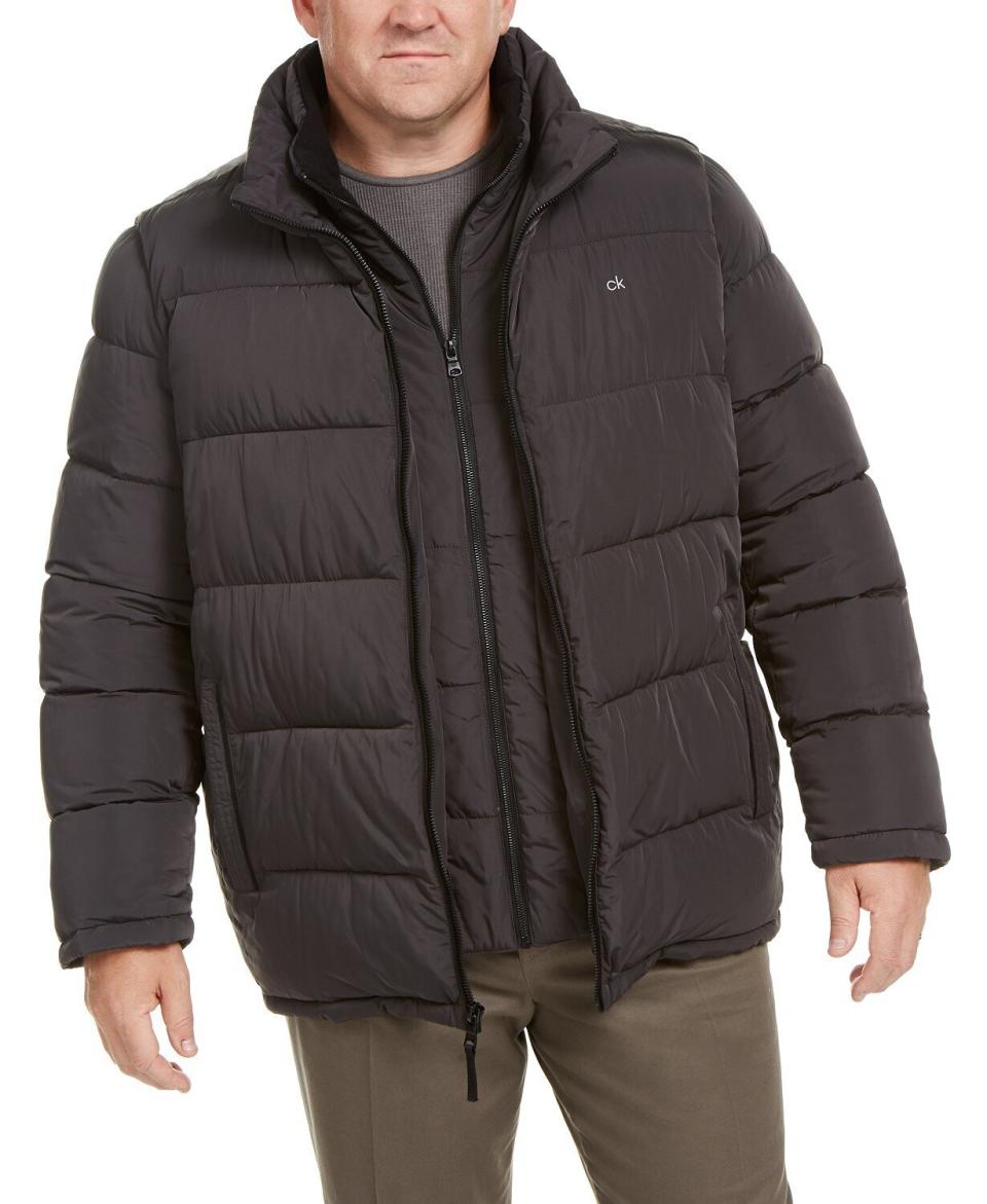 This jacket comes in sizes LT to 4XL. <a href="https://fave.co/3ahrieC" target="_blank" rel="noopener noreferrer"><strong>Find it at Macy's</strong></a>.