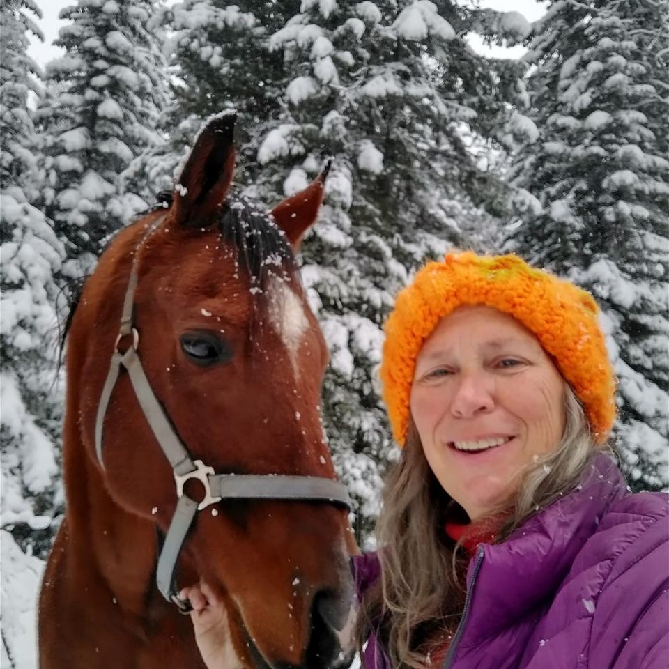 Tracey Karcher in a photo taken in Heron, Montana, in 2021. Karcher, a former Methodist pastor in North Carolina, said she has taken a step back from the Church while it wrestles with the fallout of the largest denominational schism in U.S. history.