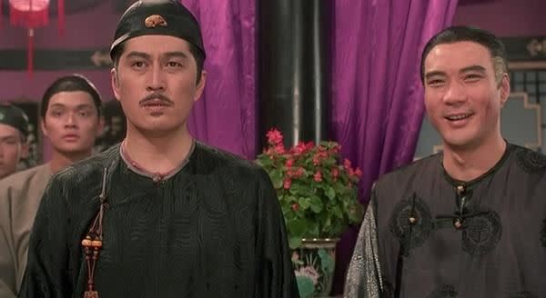 林威（左）在《武狀元蘇乞兒》中飾演僧格林沁。（圖／翻攝自百度百科）