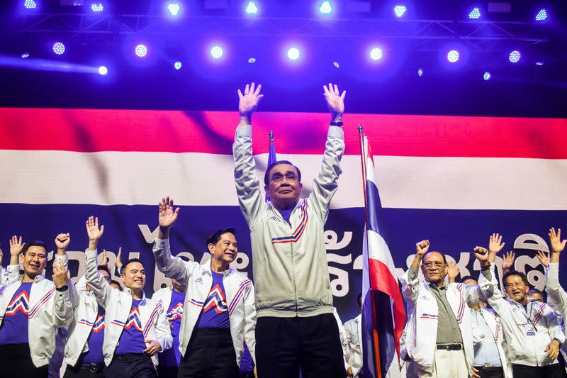 Thai Prime Minister Prayuth Chan-ocha unveils as PM candidate for the United Thai Nation Party ahead of a general election this year, in Bangkok