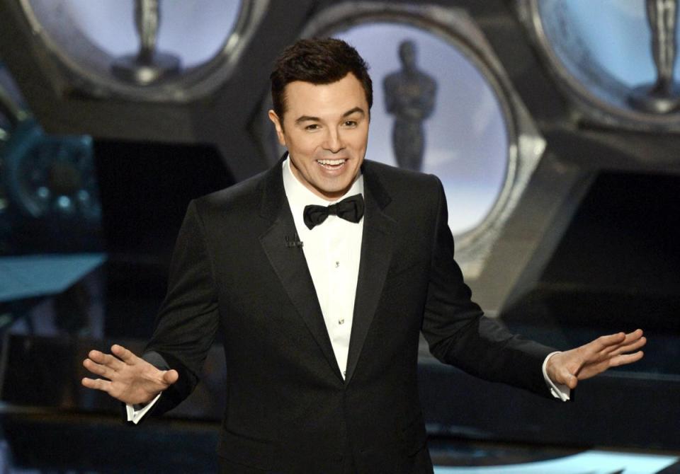 Seth MacFarlane: The Family Guy creator was given a prestigious platform for his notoriously low-brow comic sensibilities when he hosted the Oscars ceremony in 2013. True to form, MacFarlane included a creepy, obnoxious song-and-dance number in which MacFarlane calls out actresses who have done topless scenes in the past (entitled “We Saw Your Boobs”). The reactions ranged from awkward smiles to a horrible embarrassment. The barefaced sexism of the skit attracted no small share of criticism at the time, but six years later, in the wake of #MeToo, it beggars belief that such a sleazy routine ever saw the light of day. Despite the reaction, MacFarlane claimed the Academy invited him back to host the subsequent year. (Getty Images)